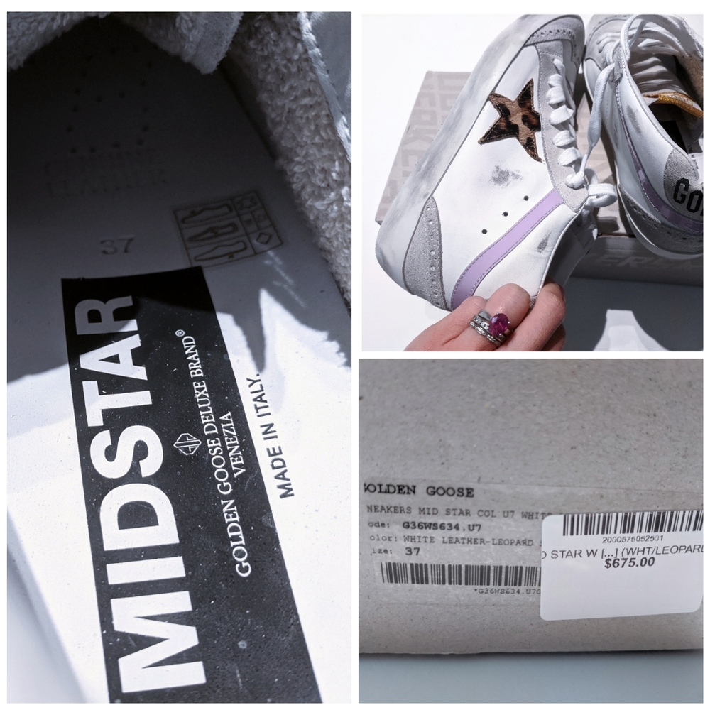 SOLD!💞NIB💌Golden Goose Midstar Sneakers 37 - Picture 8 of 8